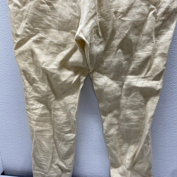 Zegna Men’s Flat Front Linen Tailored Pants - Picture 3 of 10